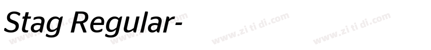 Stag Regular字体转换